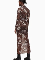 AllSaints Brown Tia Alessandra Dress - Image 2 of 11