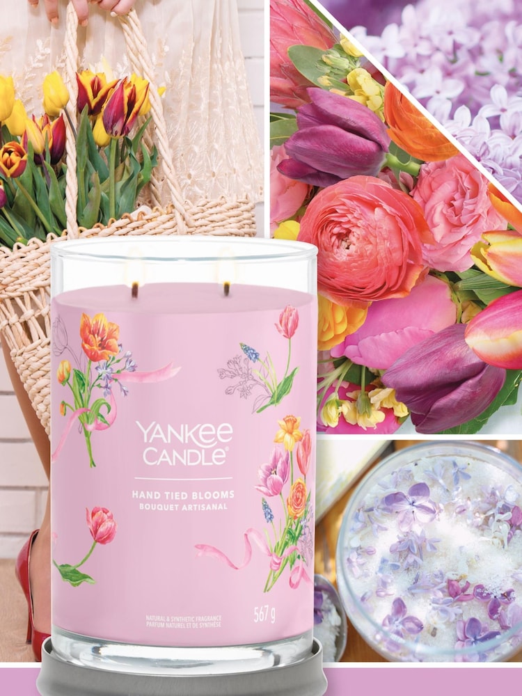 Yankee Candle Purple Signature Large Tumbler Hand Tied Blooms Scented Candle - Image 3 of 3