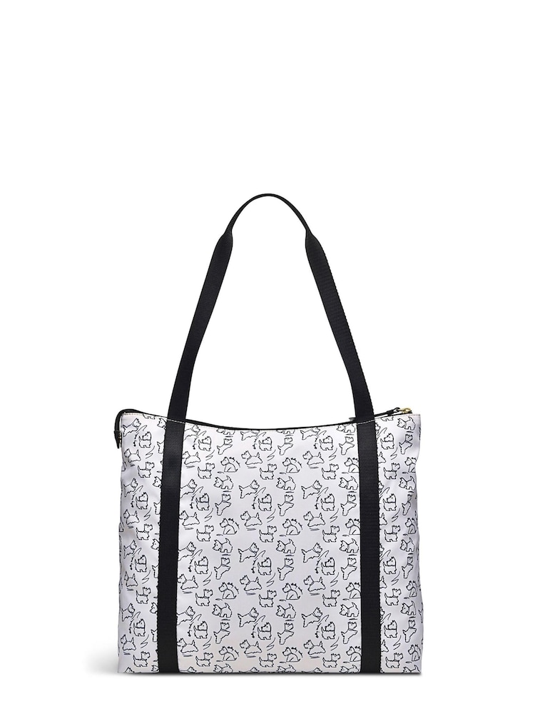 Radley London 24/7 - Sketch Street Medium White Ziptop Shoulder Bag - Image 2 of 4