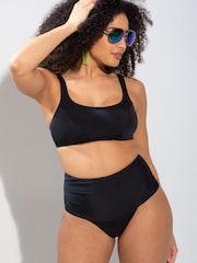 Pour Moi Black Space Underwired Cami Bikini Top - Image 3 of 5