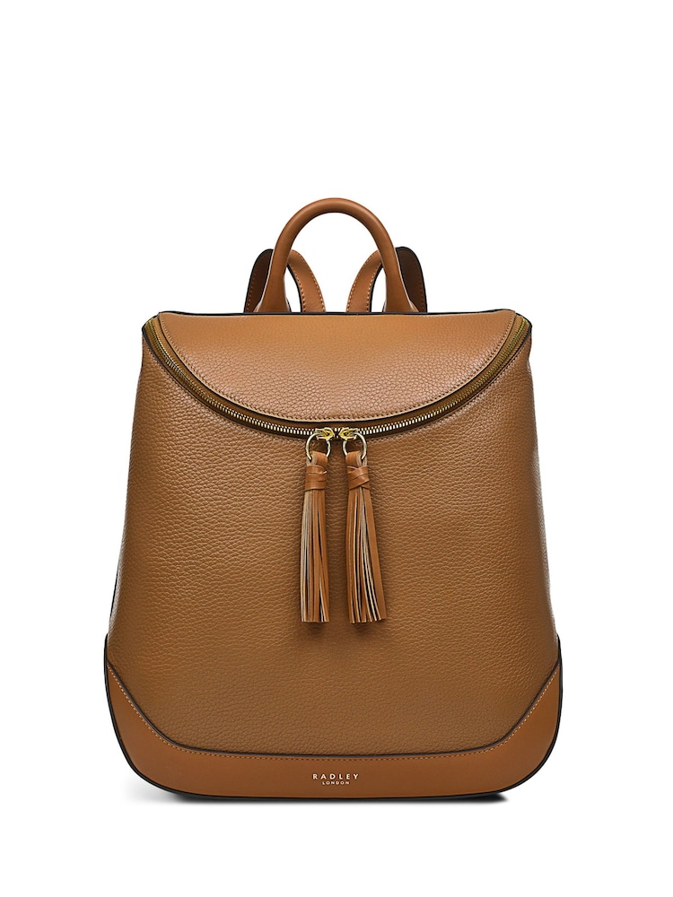 Radley London Milligan Street Medium Zip-Around Brown Backpack - Image 2 of 5