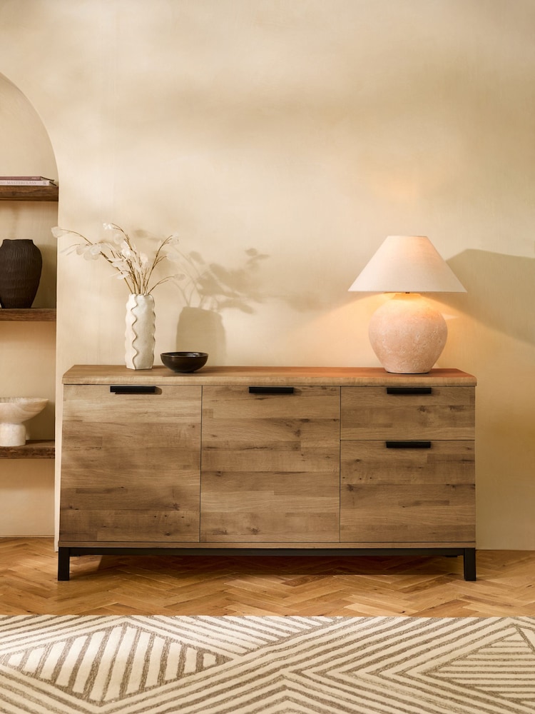 Dark Bronx Oak Effect Sideboard - Image 2 of 7