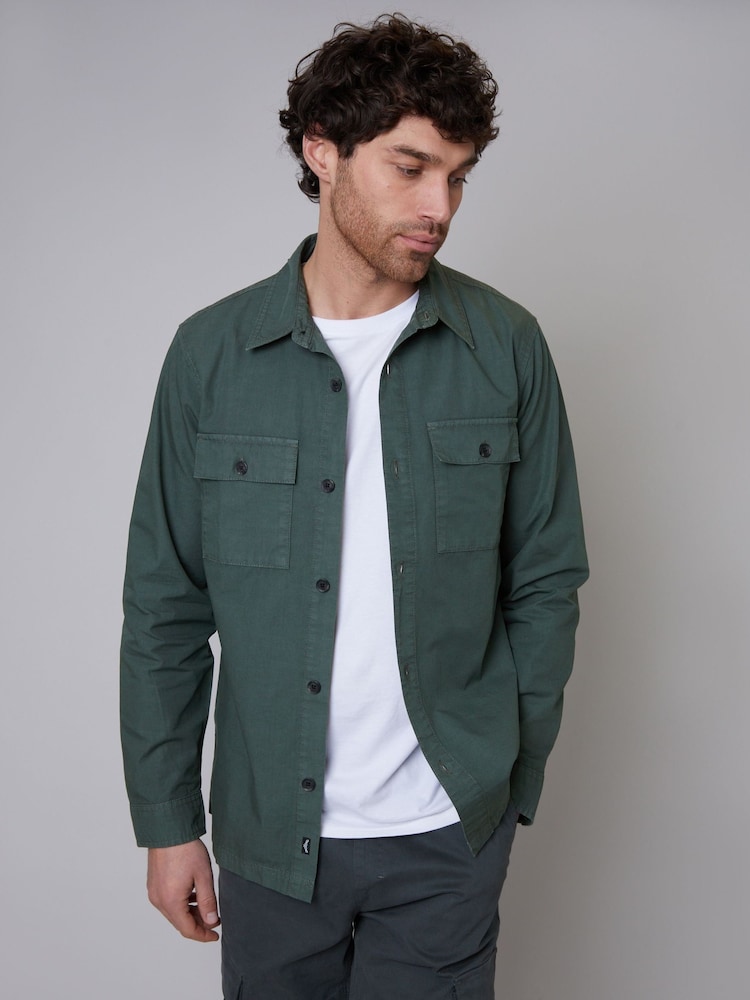 Threadbare Green Chrome Lightweight Jacket - Image 1 of 4
