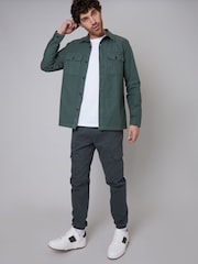 Threadbare Green Chrome Lightweight Jacket - Image 3 of 4