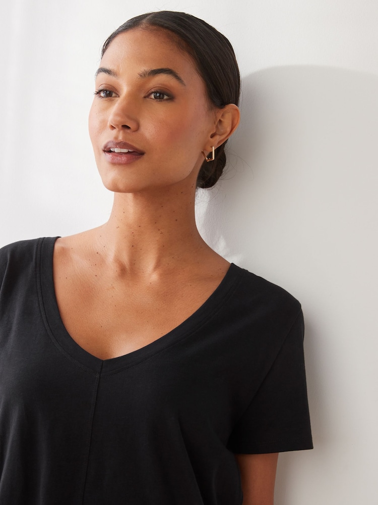 Monochrome Spot Cotton Short Sleeve Pyjamas - Image 4 of 9