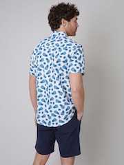 Threadbare White Print Short Sleeve Shirt - Image 3 of 5