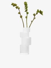 LSA International White Tier Vase H35cm - Image 1 of 2