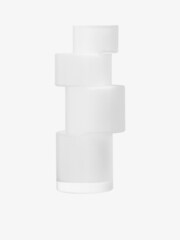 LSA International White Tier Vase H35cm - Image 2 of 2