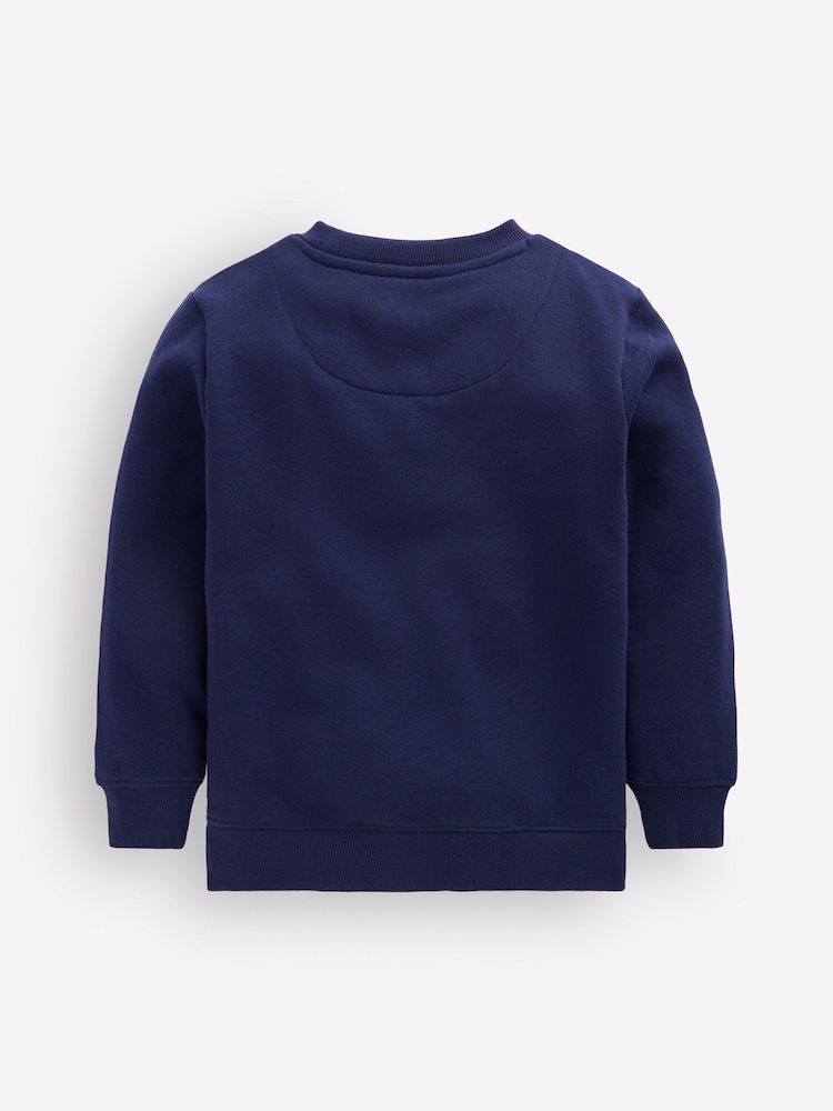 Boden Blue Applique Sweatshirt - Image 2 of 3 Boden Blue Applique Sweatshirt - Image 2 of 3