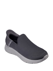 Skechers Grey Chrome Mens Go Walk Slip In Trainers - Image 1 of 3