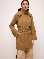 Camel Brown Shower Resistant Rain Jacket - Image 3 of 10