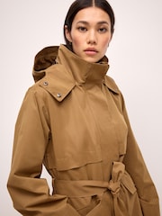 Camel Brown Shower Resistant Rain Jacket - Image 5 of 10