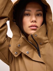 Camel Brown Shower Resistant Rain Jacket - Image 6 of 10