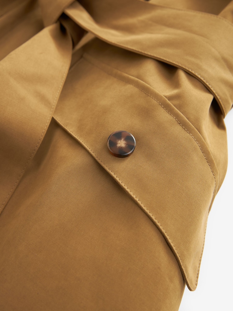 Camel Brown Shower Resistant Rain Jacket - Image 8 of 10