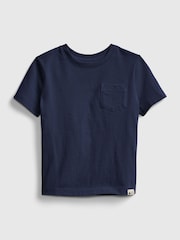 Gap Navy Blue Pocket Short Sleeve Crew Neck T-Shirt (12mths-5yrs) - Image 1 of 1