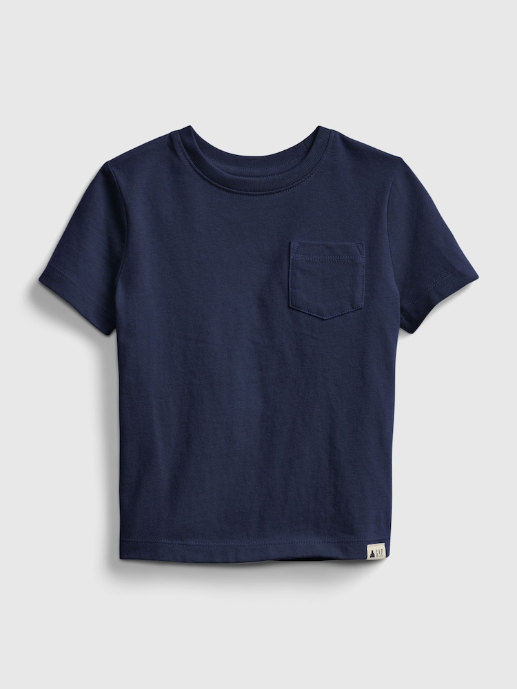 Gap Navy Blue Pocket Short Sleeve Crew Neck T-Shirt (12mths-5yrs) - Image 1 of 1