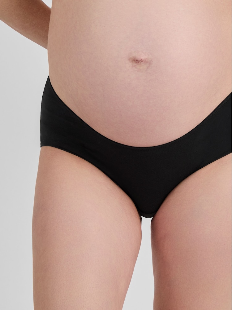 JoJo Maman Bébé Black 3-Pack Maternity Knicker Shorts - Image 1 of 3