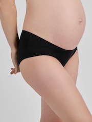 JoJo Maman Bébé Black 3-Pack Maternity Knicker Shorts - Image 2 of 3