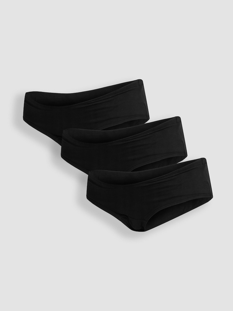 JoJo Maman Bébé Black 3-Pack Maternity Knicker Shorts - Image 5 of 5 JoJo Maman Bébé Black 3-Pack Maternity Knicker Shorts - Image 5 of 5