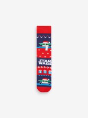 Star Wars Pattern Christmas Licence Socks 4 Pack - Image 3 of 5