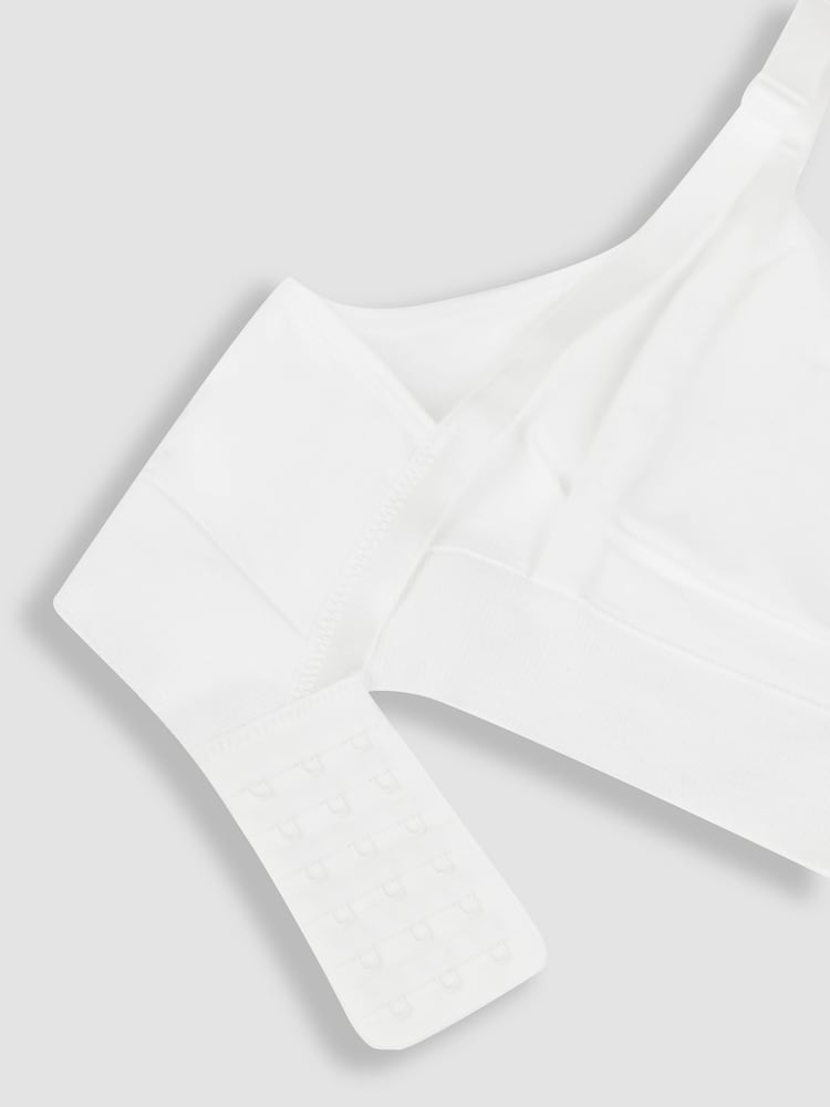 Emma Jane Black and White 2-Pack Cotton Seamless Nursing Bras - Image 11 of 11