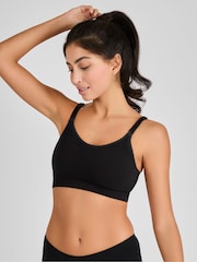 Emma Jane Black and White 2-Pack Cotton Seamless Nursing Bras - Image 2 of 11