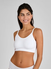 Emma Jane Black and White 2-Pack Cotton Seamless Nursing Bras - Image 5 of 11