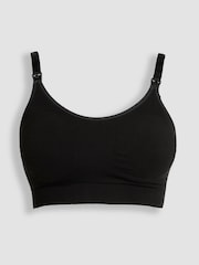 Emma Jane Black and White 2-Pack Cotton Seamless Nursing Bras - Image 8 of 11