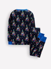 Boden Blue Snug Glow-In-The-Dark Pyjamas - Image 2 of 3
