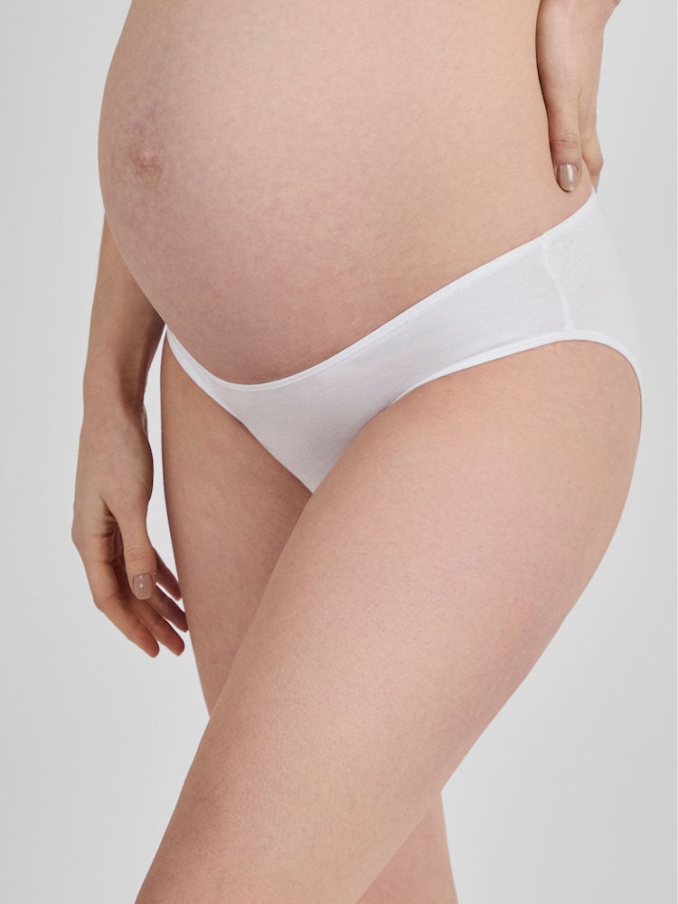JoJo Maman Bébé White 3-Pack Maternity Knickers - Image 1 of 3