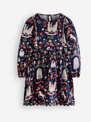 Asul - Boden Mabel Twirly Sparkle Dress - Larawan 1 ng 3