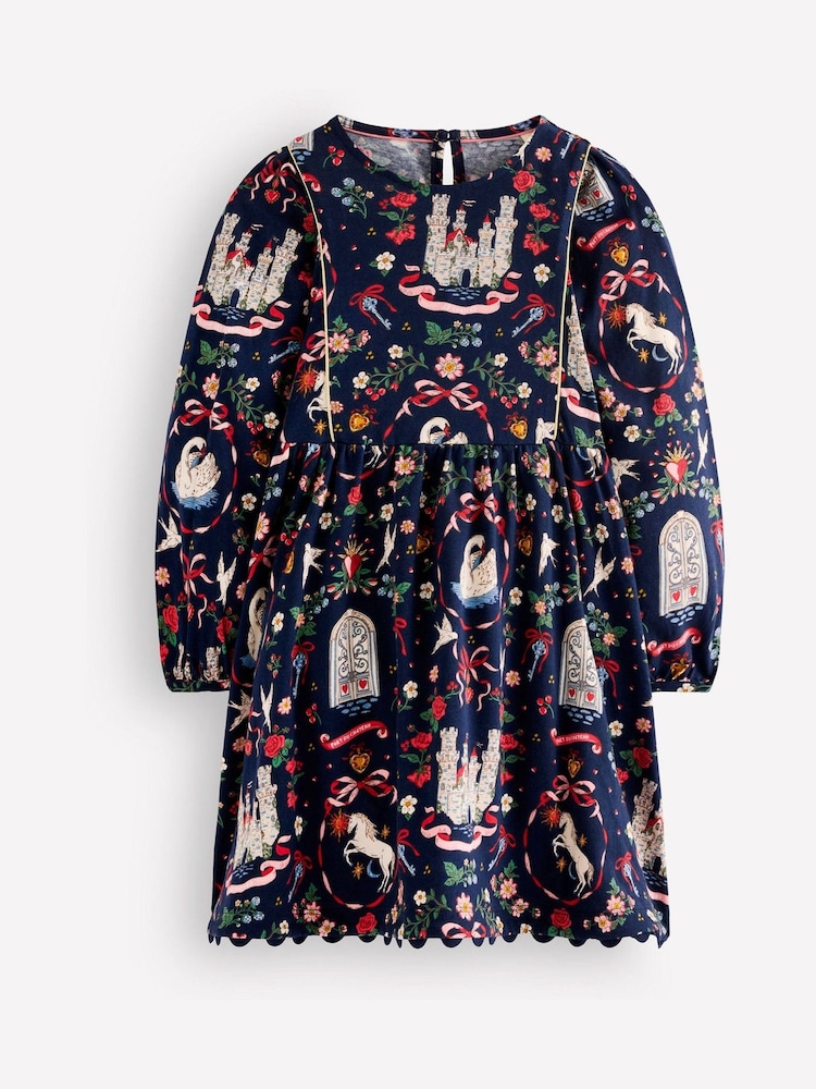 Asul - Boden Mabel Twirly Sparkle Dress - Larawan 1 ng 3