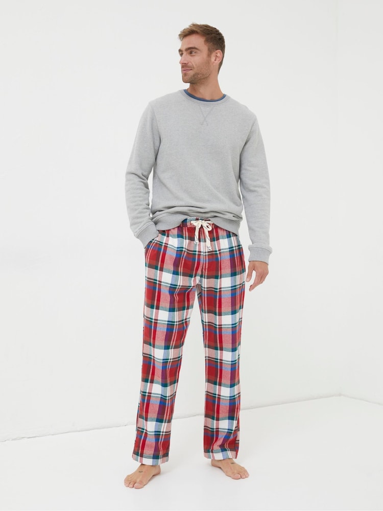 FatFace Red Matching Mens Pyjama Bottoms - Image 1 of 4