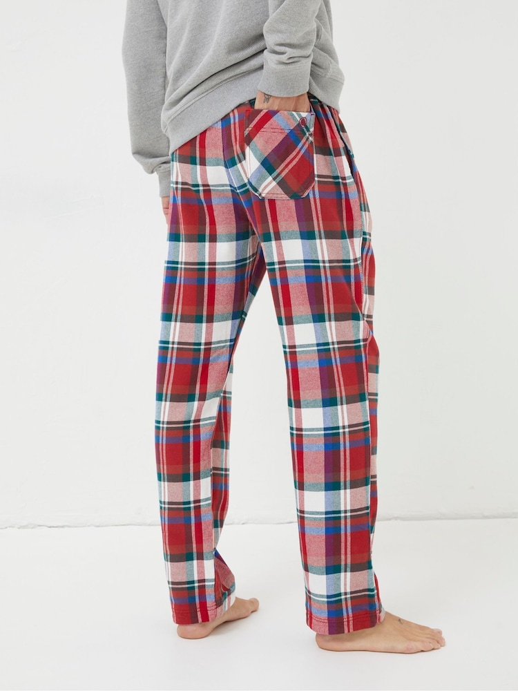 FatFace Red Matching Mens Pyjama Bottoms - Image 2 of 4
