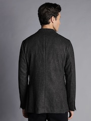 Charles Tyrwhitt Blue Twill Wool Unstructured Slim Fit Jacket - Image 2 of 4
