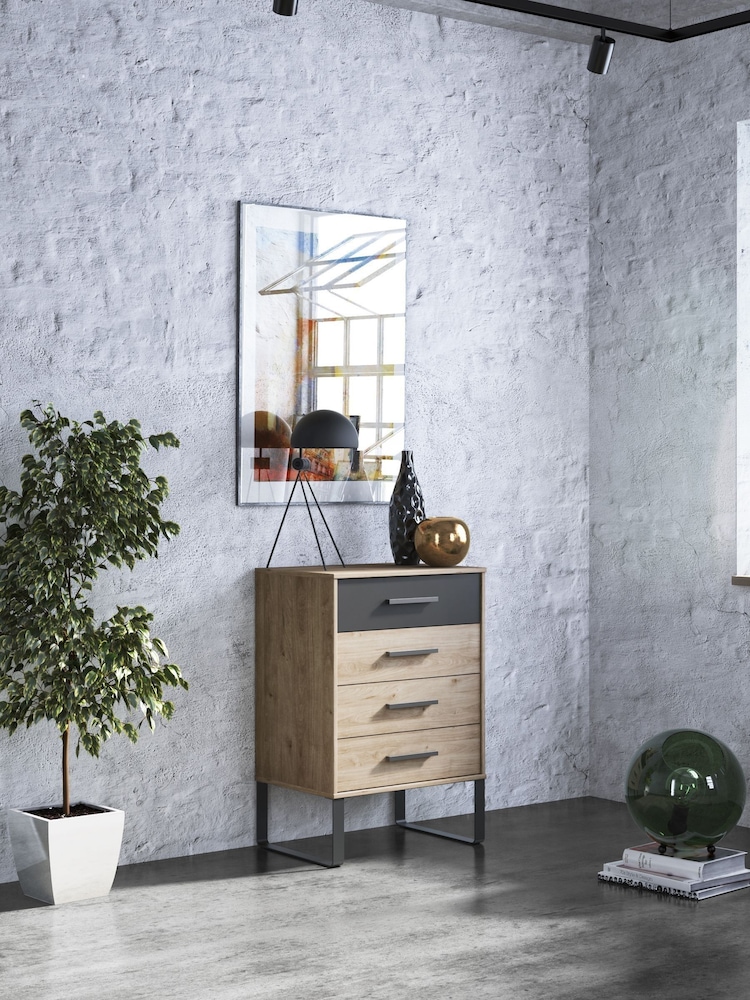 Wiemann Oak Jenson Chest of 4 Drawer Drawers - Image 1 of 2