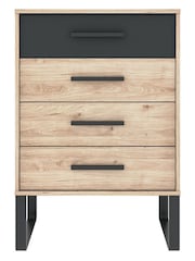 Wiemann Oak Jenson Chest of 4 Drawer Drawers - Image 2 of 2