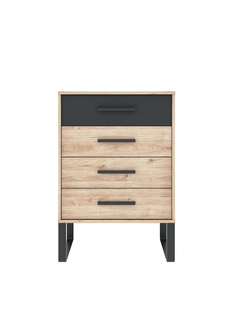 Wiemann Oak Jenson Chest of 4 Drawer Drawers - Image 2 of 2 Wiemann Oak Jenson Chest of 4 Drawer Drawers - Image 2 of 2