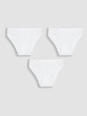 Weiß - Jojo Maman Bébé Slips mit Spitzenbesatz im 3er-Pack (Umstandsmode) - Bild 1 von 5