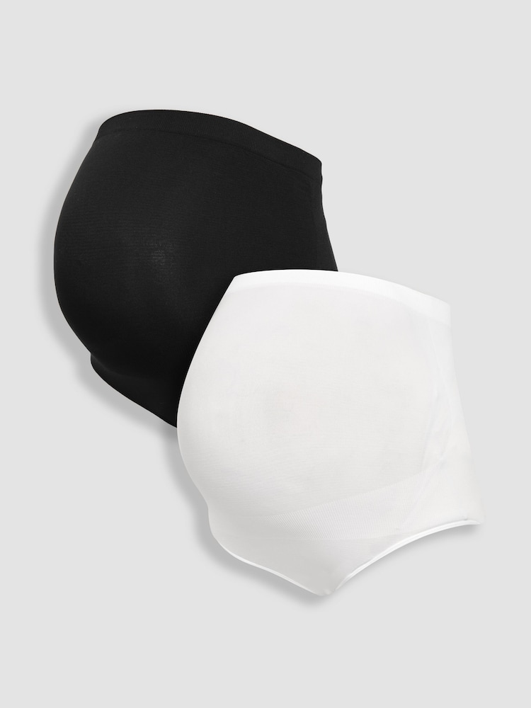 Emma Jane White 2-Pack Maternity Support Knickers - Image 1 of 6