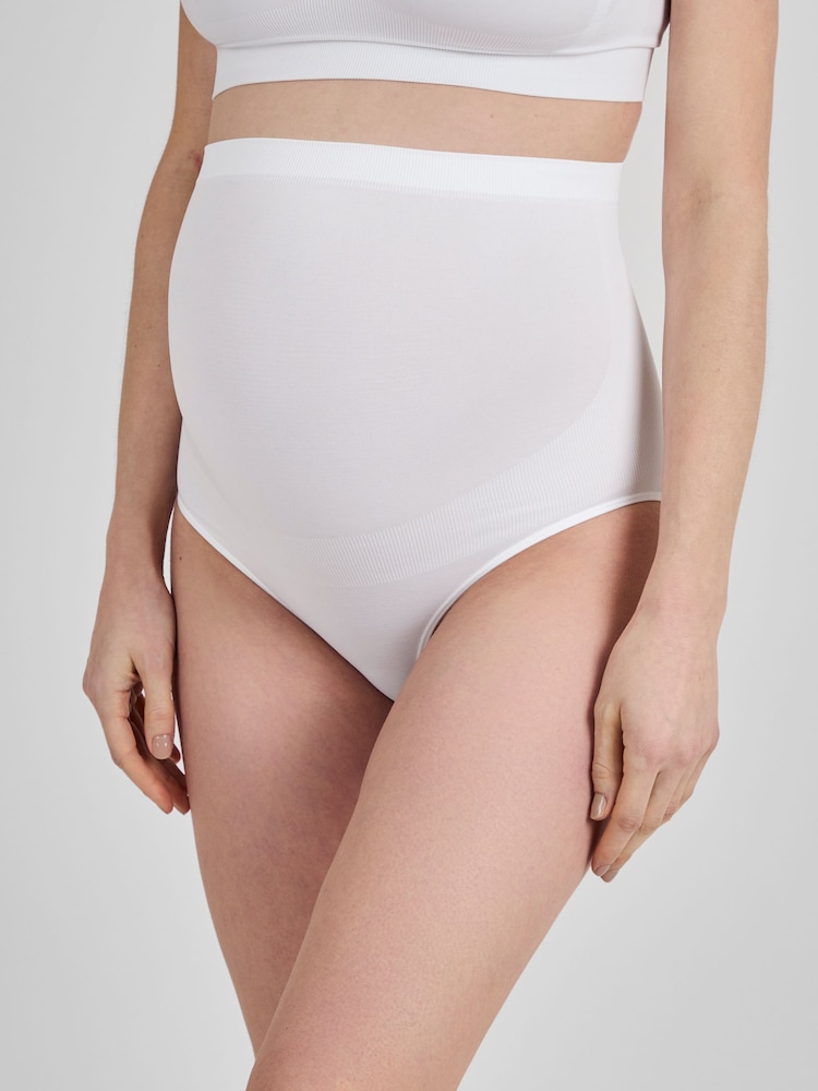 Emma Jane White 2-Pack Maternity Support Knickers - Image 2 of 6