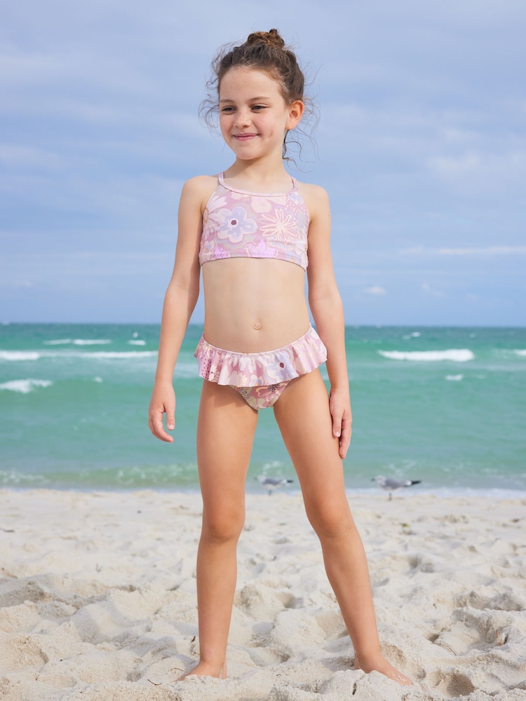 Blumenmuster in Lila - Bikini (3–16 J.) - Bild 2 von 10