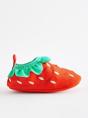 Red Strawberry Character Swim Sock Baby Shoes (0-24mths) - Image 2 of 4