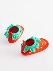 Red Strawberry Character Swim Sock Baby Shoes (0-24mths) - Image 3 of 4