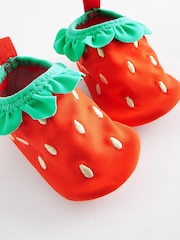 Red Strawberry Character Swim Sock Baby Shoes (0-24mths) - Image 4 of 4