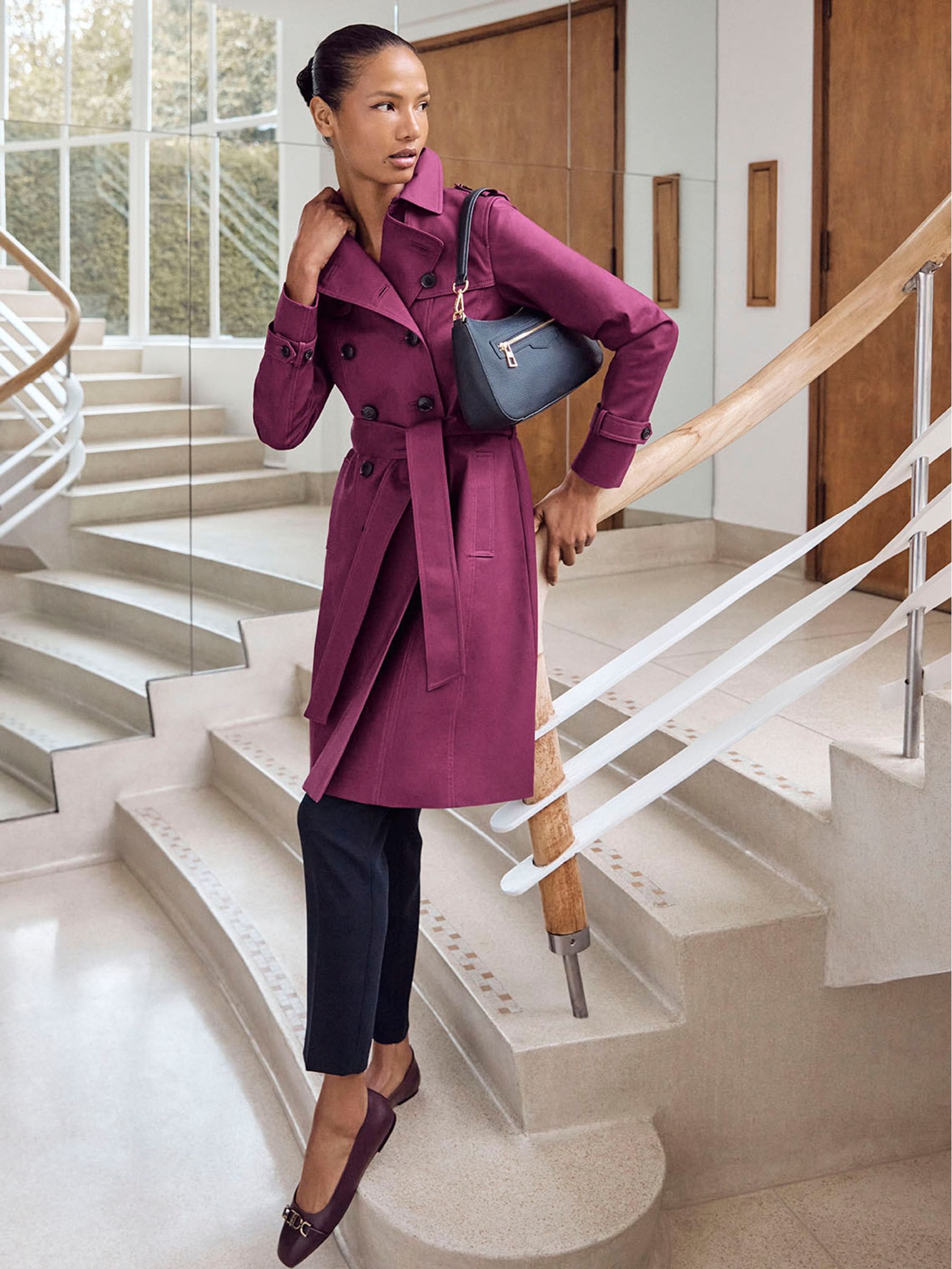 Kaufe Sie Lila Hobbs Trenchcoat Saskia in KurzgroBe bei Next Deutschland