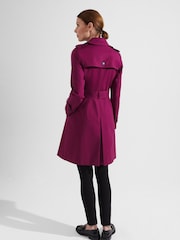 Hobbs Purple Petite Saskia Trench Coat - Image 3 of 5