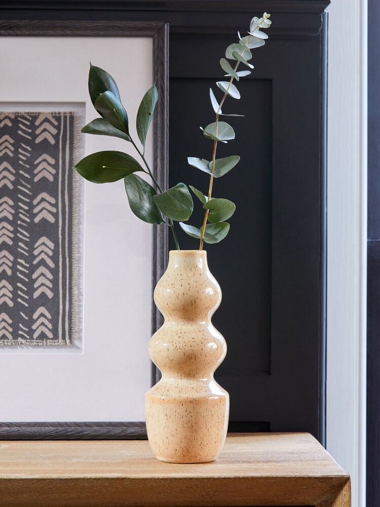Natural Wiggle Crackle Glaze Ceramic Small Vase - Image 1 of 3