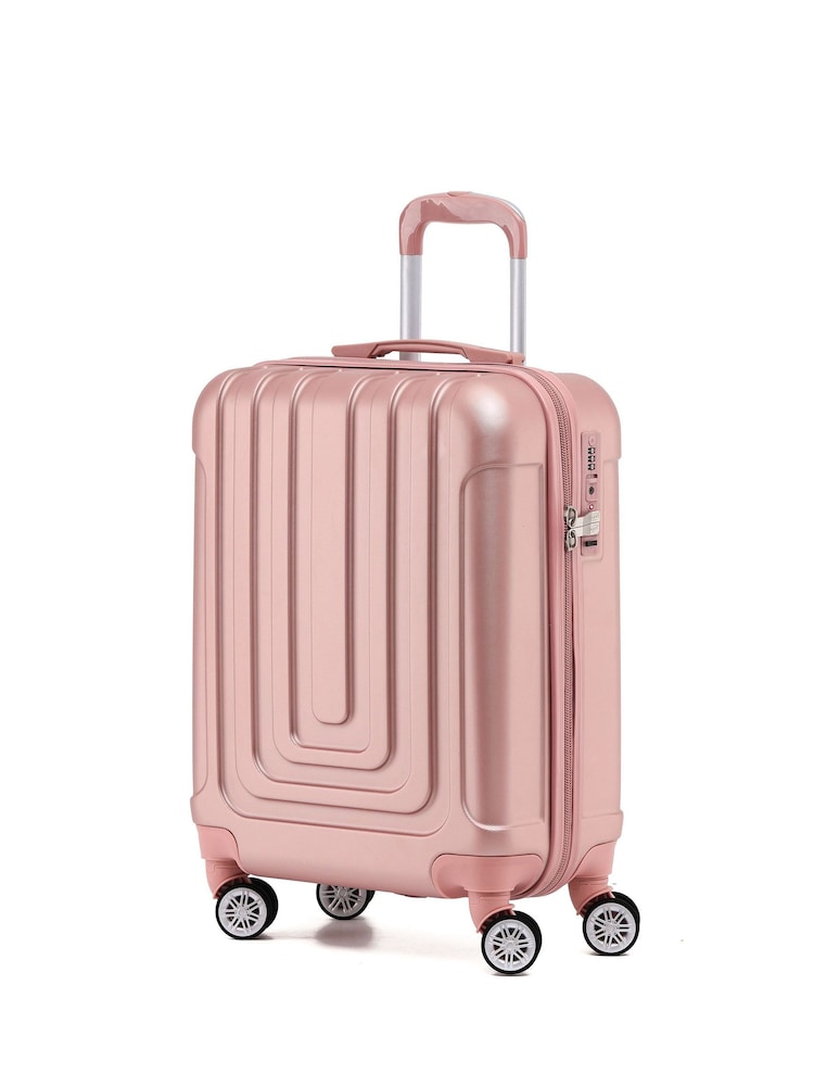 Flight Knight 55x40x20cm Ryanair Priority 8 Wheel ABS Hard Case Cabin Carry On Hand Luggage - Image 1 of 7