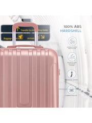 Flight Knight 55x40x20cm Ryanair Priority 8 Wheel ABS Hard Case Cabin Carry On Hand Luggage - Image 4 of 7